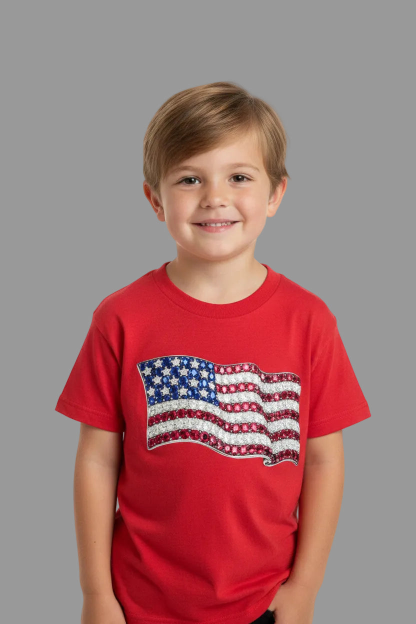 Youth size medium Patriotic Flag