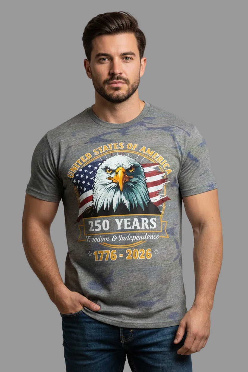 Patriotic 250 Eagle Camo size small