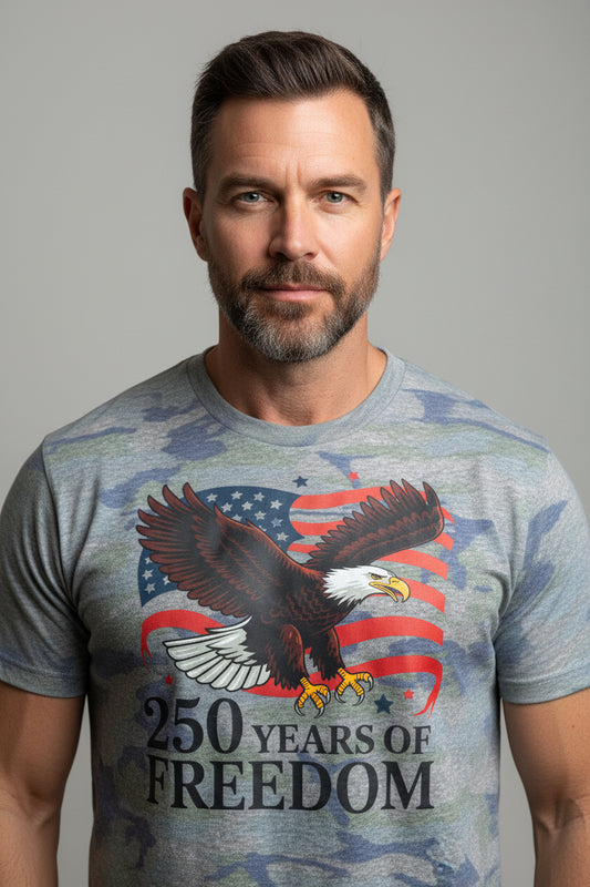 camo patriotic XL eagle shirt
