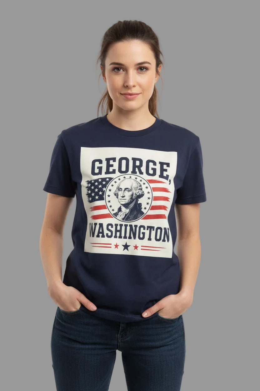 George Washington emblem shirt-custom